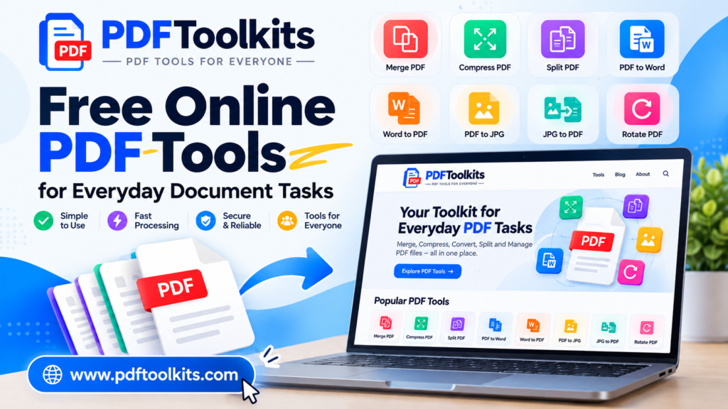 PDFToolkits free online PDF tools for merging, compressing, splitting, and converting PDF files